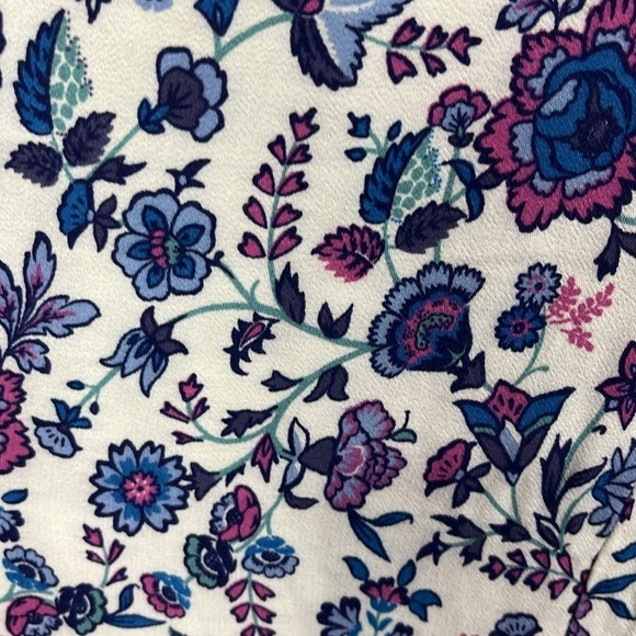 Joie Womens Stretch Waist Pants & Top SP Navy Maroon Floral 100% Viscose Lounge - Picture 4 of 16